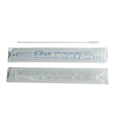Icleanの生殖不能のナイロン群がらせた鼻および喉の綿棒CM-FS915